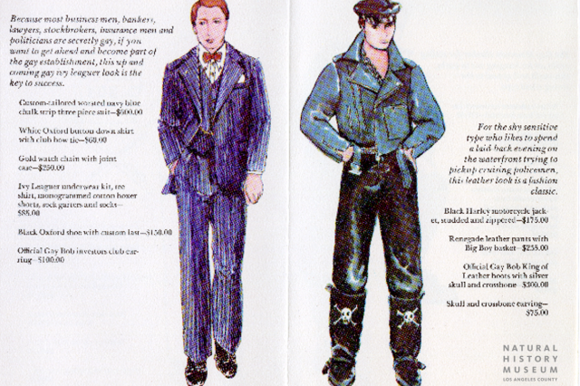 "Up and coming ivy leaguer" and an outfit for the "shy sensitive type."